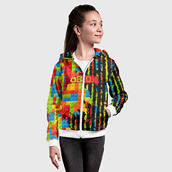 Толстовка на молнии детская Roblox, цвет: 3D-белый — фото 2