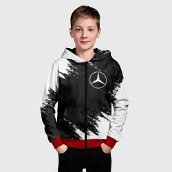 Толстовка на молнии детская MERCEDES, цвет: 3D-красный — фото 2