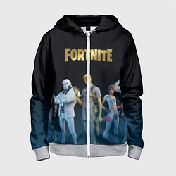 Толстовка на молнии детская FORTNITE 2 СЕЗОН ГЛАВА 2, цвет: 3D-меланж