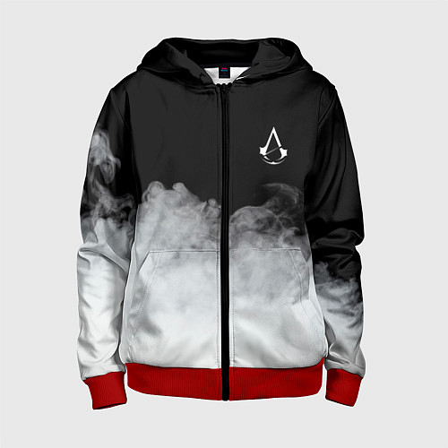 Детская толстовка на молнии Assassin??s Creed / 3D-Красный – фото 1