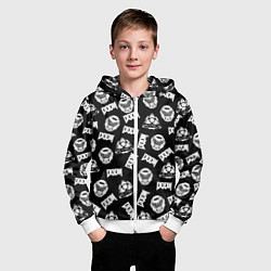 Толстовка на молнии детская Doom Eternal, цвет: 3D-белый — фото 2