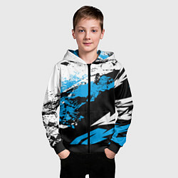 Толстовка на молнии детская Bona Fide, цвет: 3D-черный — фото 2