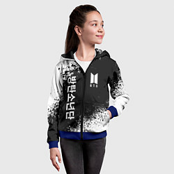 Толстовка на молнии детская BTS, цвет: 3D-синий — фото 2