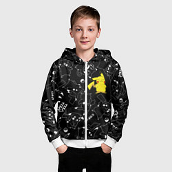 Толстовка на молнии детская ПИКАЧУ, цвет: 3D-белый — фото 2