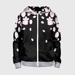 Толстовка на молнии детская САКУРА, цвет: 3D-меланж