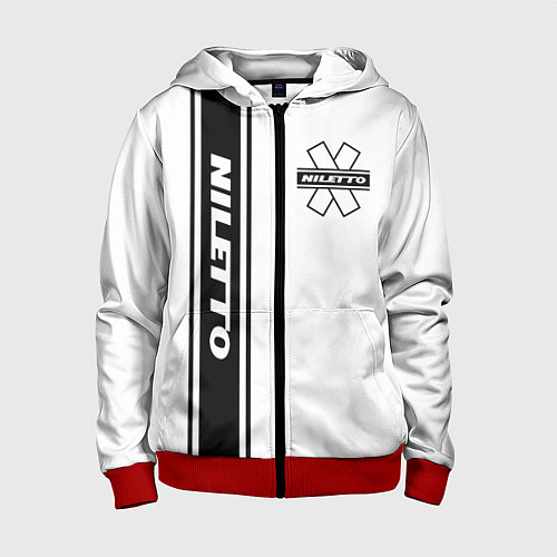 Детская толстовка на молнии NILETTO / 3D-Красный – фото 1