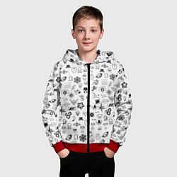 Толстовка на молнии детская RAINBOW SIX SIEGE, цвет: 3D-красный — фото 2