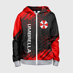 Толстовка на молнии детская UMBRELLA CORP, цвет: 3D-меланж