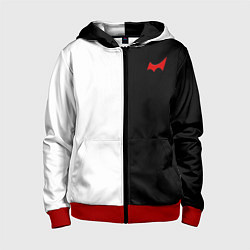 Толстовка на молнии детская Monokuma, цвет: 3D-красный