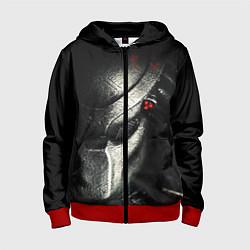 Толстовка на молнии детская PREDATOR, цвет: 3D-красный