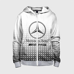 Толстовка на молнии детская Mercedes-Benz, цвет: 3D-меланж