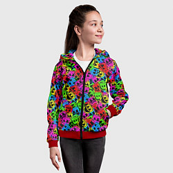 Толстовка на молнии детская MARSHMELLO, цвет: 3D-красный — фото 2