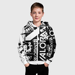 Толстовка на молнии детская Valorant, цвет: 3D-белый — фото 2