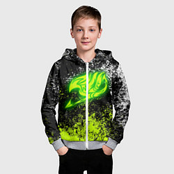 Толстовка на молнии детская FAIRY TAIL, цвет: 3D-меланж — фото 2