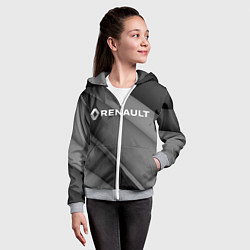 Толстовка на молнии детская RENAULT, цвет: 3D-меланж — фото 2