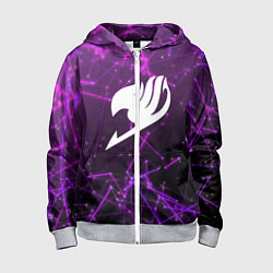 Толстовка на молнии детская Fairy Tail, цвет: 3D-меланж