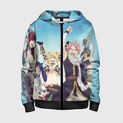 Толстовка на молнии детская FAIRY TAIL ХВОСТ ФЕИ, цвет: 3D-черный