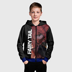Толстовка на молнии детская FAIRY TAIL ХВОСТ ФЕИ, цвет: 3D-синий — фото 2