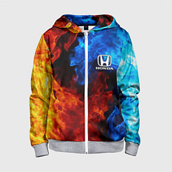 Толстовка на молнии детская HONDA, цвет: 3D-меланж