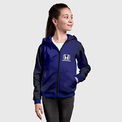 Толстовка на молнии детская HONDA, цвет: 3D-синий — фото 2