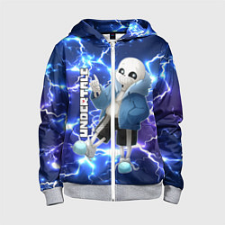 Толстовка на молнии детская UNDERTALE АНДЕРТЕЙЛ, цвет: 3D-меланж