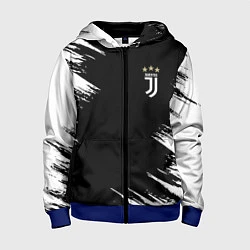 Толстовка на молнии детская JUVENTUS, цвет: 3D-синий