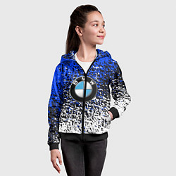 Толстовка на молнии детская BMW, цвет: 3D-черный — фото 2