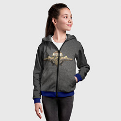 Толстовка на молнии детская ВДВ, цвет: 3D-синий — фото 2