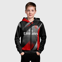 Толстовка на молнии детская ARSENAL UNIFORM, цвет: 3D-черный — фото 2