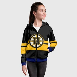 Толстовка на молнии детская BOSTON BRUINS NHL, цвет: 3D-синий — фото 2