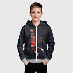 Толстовка на молнии детская MICHAEL JORDAN, цвет: 3D-меланж — фото 2