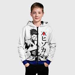 Толстовка на молнии детская Hunter x Hunter, Hisoka, цвет: 3D-синий — фото 2