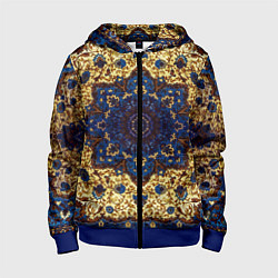 Толстовка на молнии детская Золотой ковер, цвет: 3D-синий