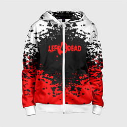 Толстовка на молнии детская Left 4 Dead, цвет: 3D-белый