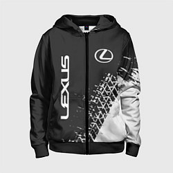 Толстовка на молнии детская LEXUS ЛЕКСУС, цвет: 3D-черный