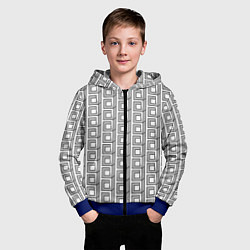 Толстовка на молнии детская Архитектура, цвет: 3D-синий — фото 2
