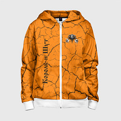 Толстовка на молнии детская КОРОЛЬ И ШУТ, цвет: 3D-белый