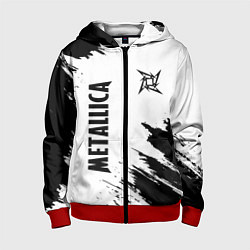 Толстовка на молнии детская METALLICA МЕТАЛЛИКА, цвет: 3D-красный