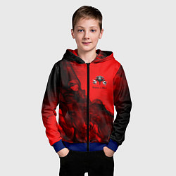 Толстовка на молнии детская КОРОЛЬ И ШУТ, цвет: 3D-синий — фото 2