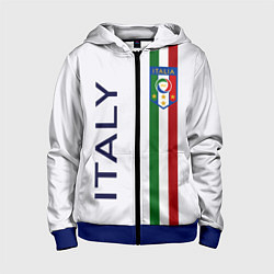 Толстовка на молнии детская СБОРНАЯ ИТАЛИИ, цвет: 3D-синий