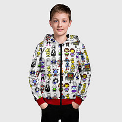 Толстовка на молнии детская UNDERTALE, цвет: 3D-красный — фото 2