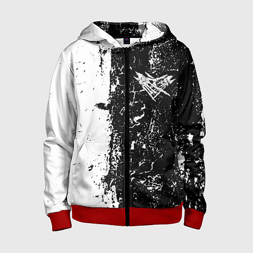 Детская толстовка на молнии Velial Squad / 3D-Красный – фото 1