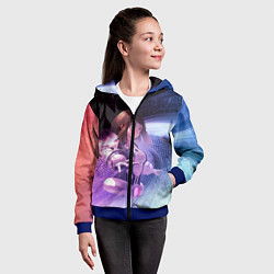 Толстовка на молнии детская Урарака, Очако, цвет: 3D-синий — фото 2