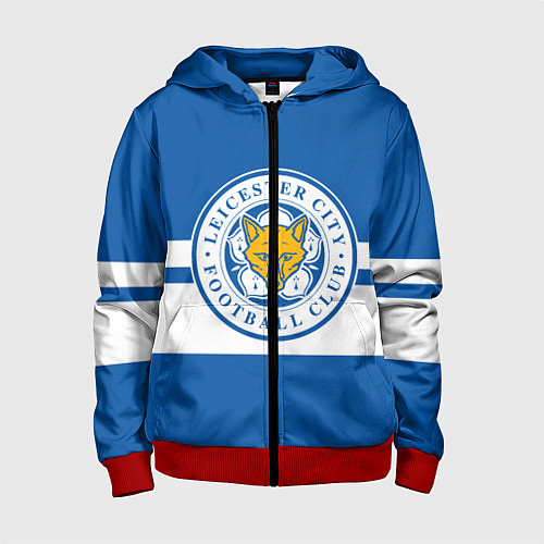 Детская толстовка на молнии LEICESTER CITY / 3D-Красный – фото 1