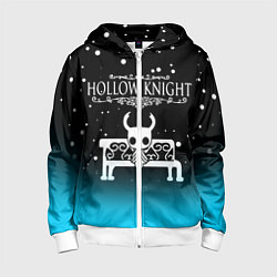 Толстовка на молнии детская HOLLOW KNIGHT, цвет: 3D-белый