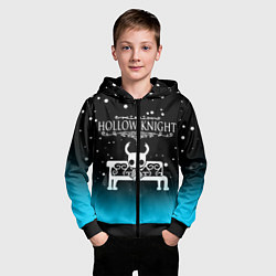 Толстовка на молнии детская HOLLOW KNIGHT, цвет: 3D-черный — фото 2