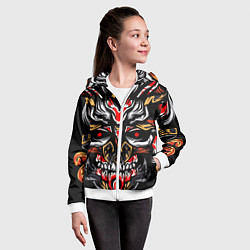 Толстовка на молнии детская Dark Knight, цвет: 3D-белый — фото 2