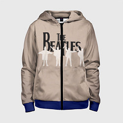 Толстовка на молнии детская The Beatles, цвет: 3D-синий