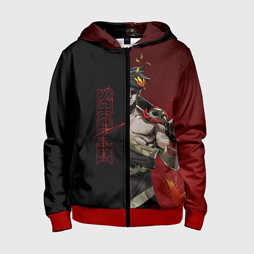 Детская толстовка на молнии Hades / 3D-Красный – фото 1