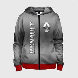 Толстовка на молнии детская RENAULT, цвет: 3D-красный